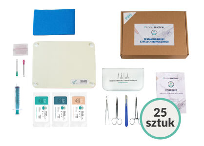 Surgical suture teaching kit PRO - 25 pieces
